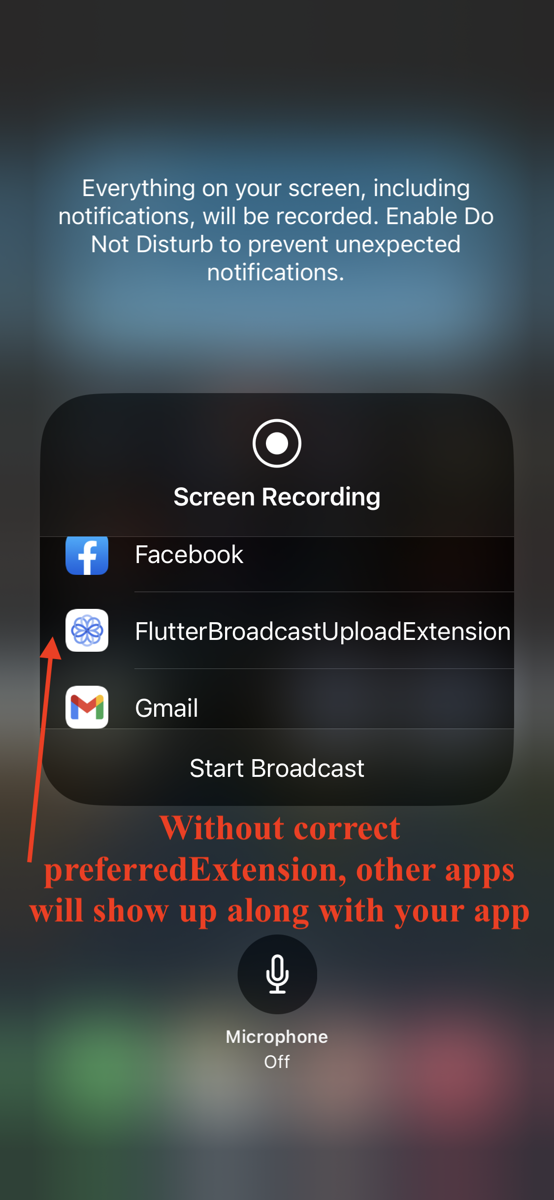Incorrect preferredExtension
