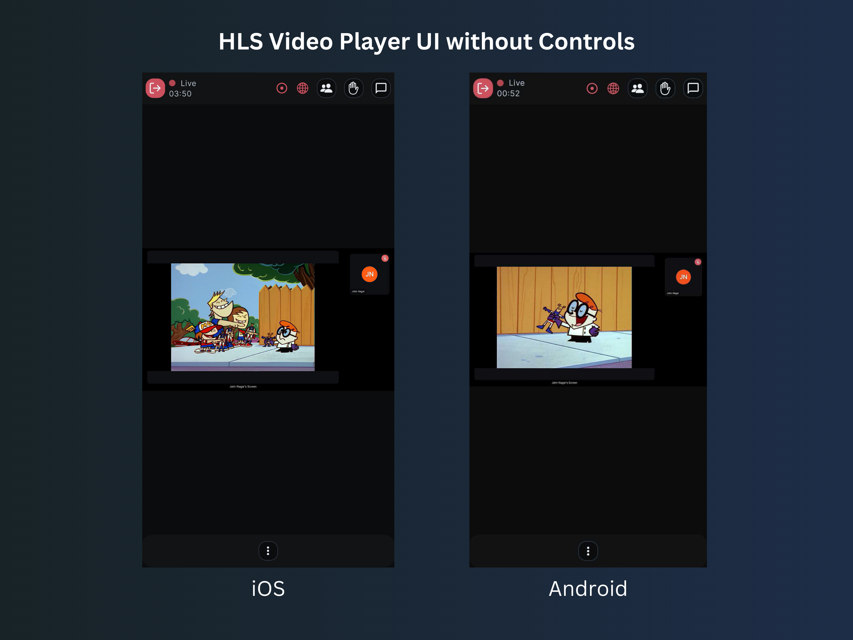 HLS Player Controls UI Showcase